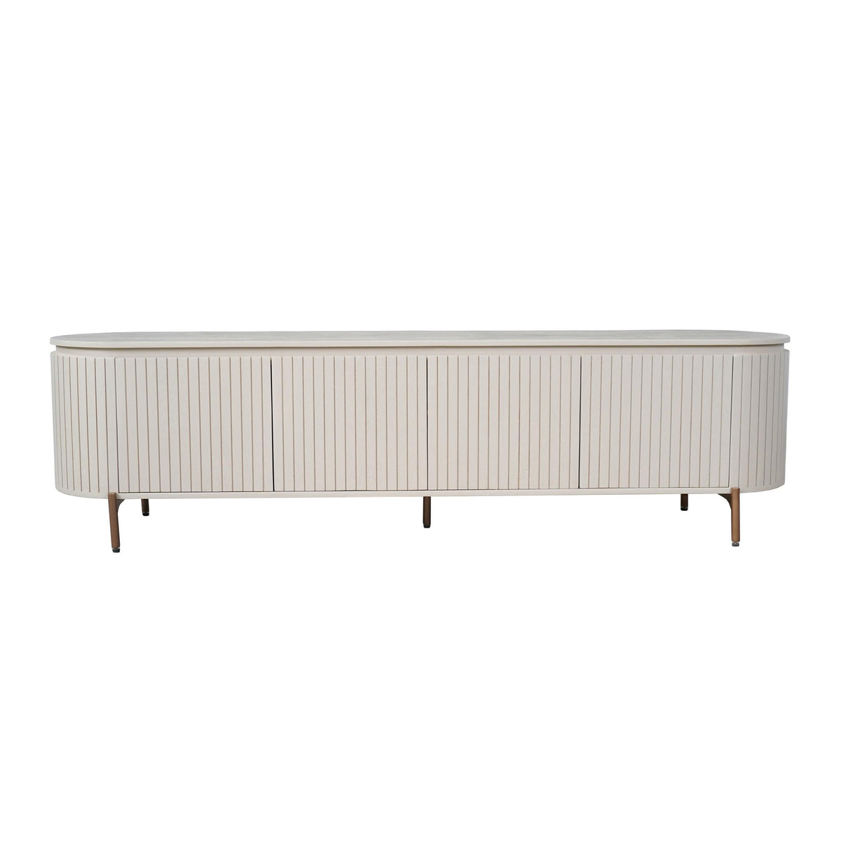 Meuble TV Solana Bois de manguier Sable 210cm Starfurn