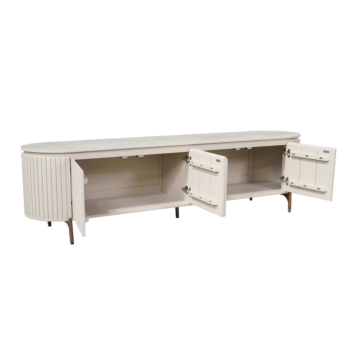 Meuble TV Solana Bois de manguier Sable 210cm Starfurn