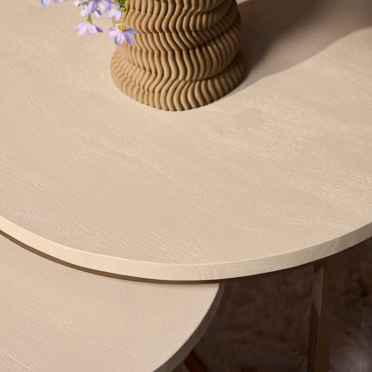 Tables basses Madison Bois de manguier Sable Lot de 3 Starfurn