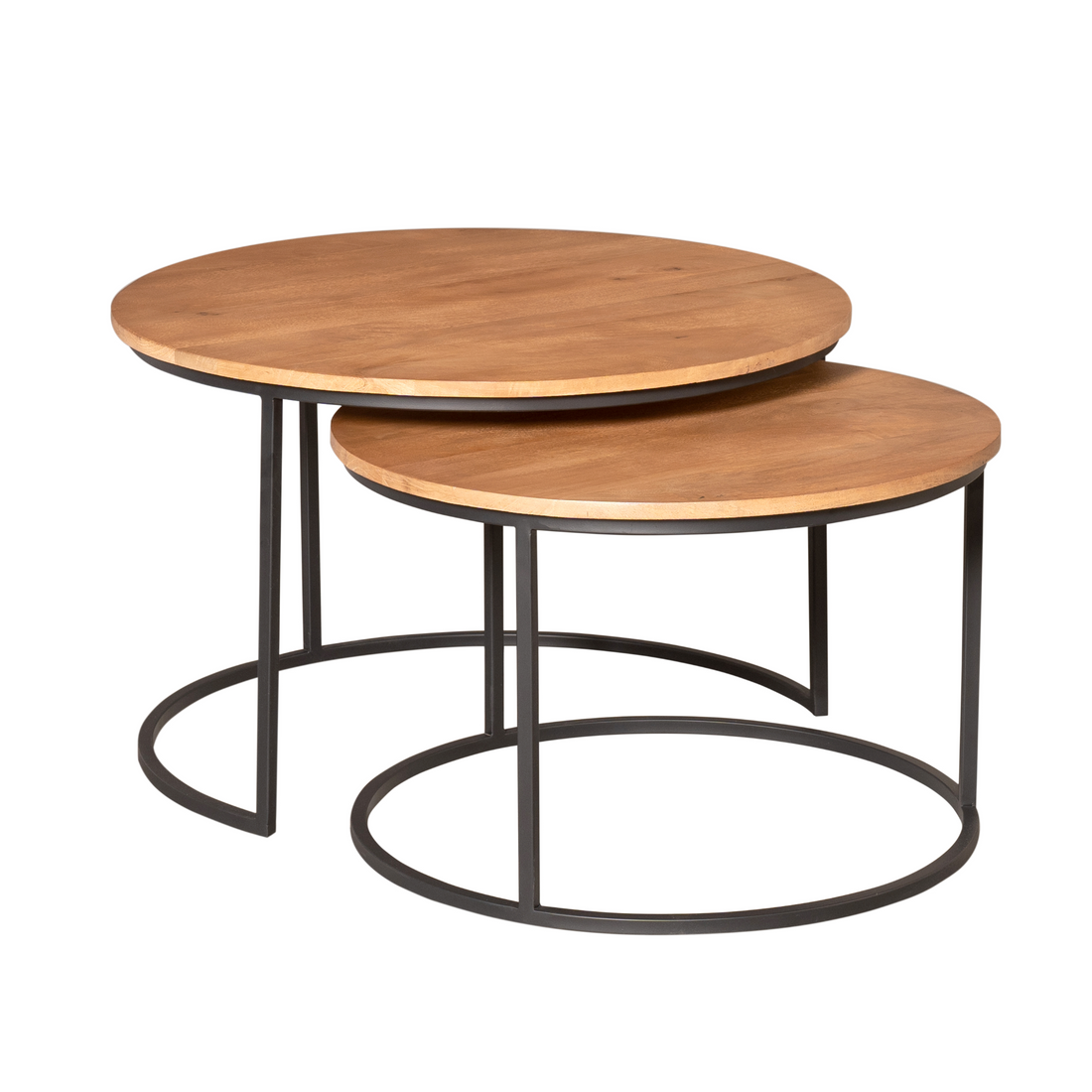 Tables basses Madison en bois de manguier naturel, lot de 2 Starfurn
