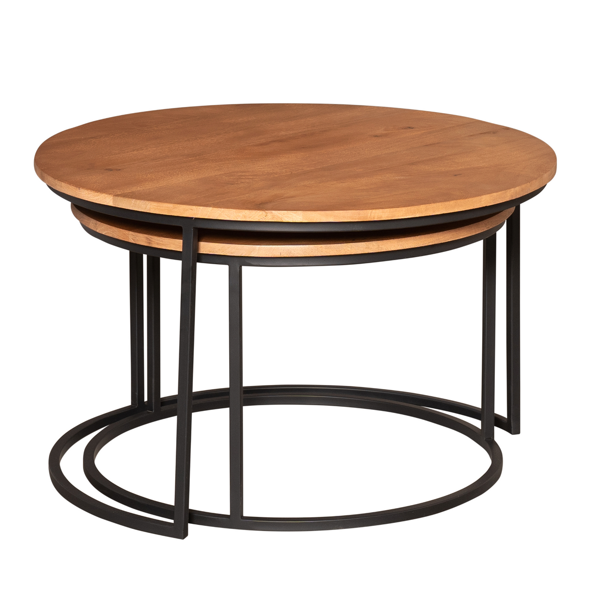 Tables basses Madison en bois de manguier naturel, lot de 2 Starfurn