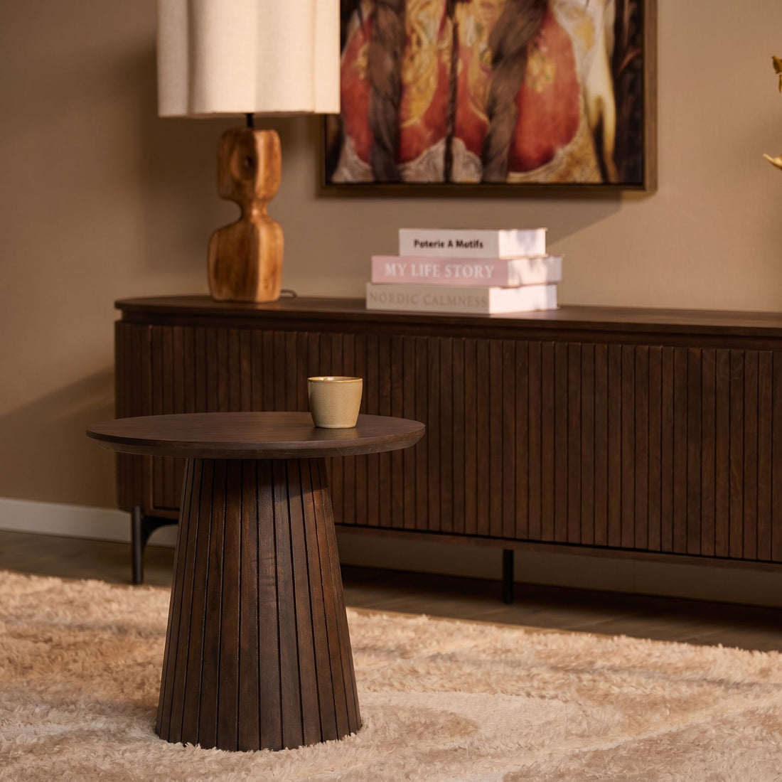 Table basse Solana Bois de manguier Marron 50cm Starfurn