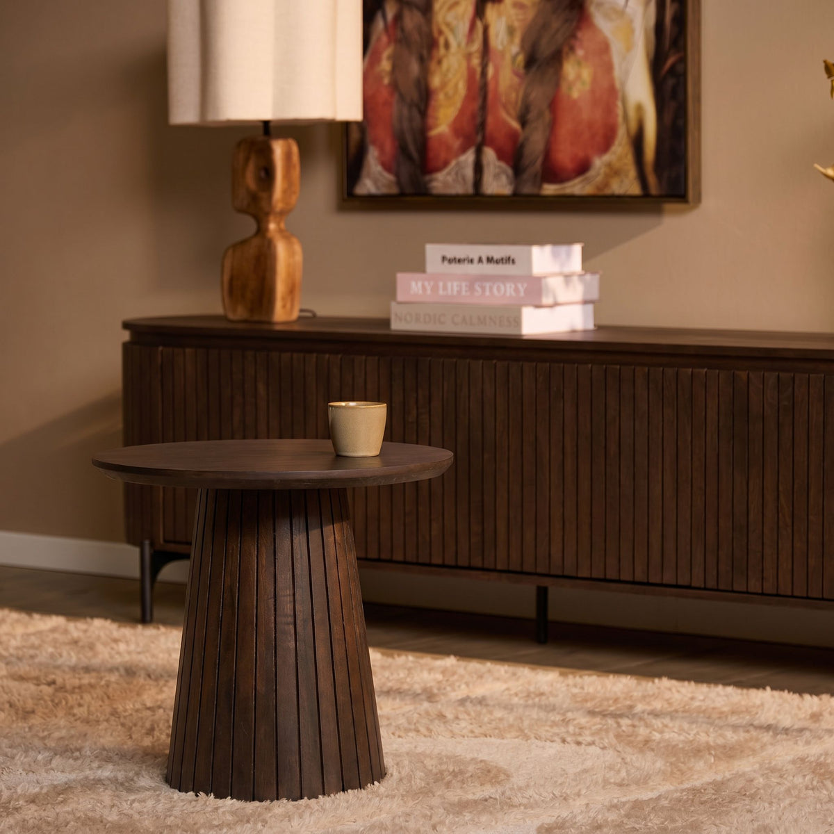 Table basse Solana Bois de manguier Marron 50cm Starfurn