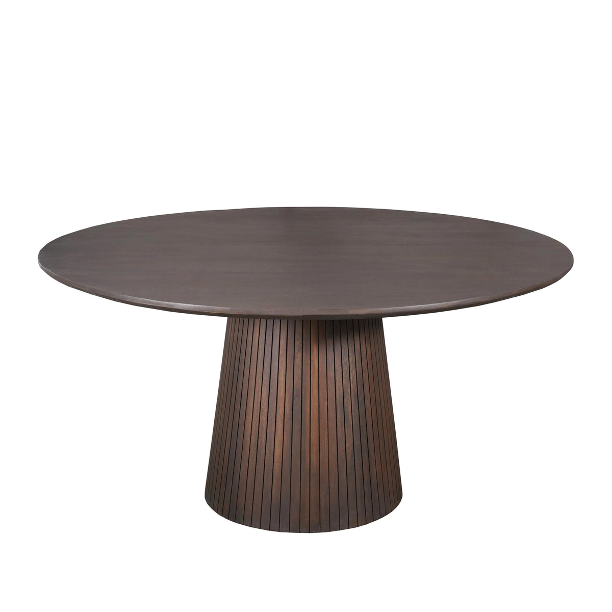 Table à manger Solana Bois de manguier Marron Ronde 130cm Starfurn