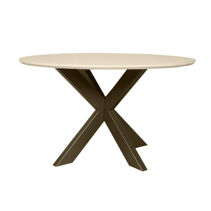 Table à manger Madison Bois de manguier Sable Ronde 130cm Starfurn