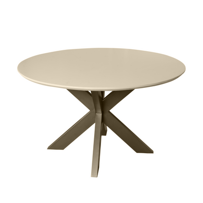 Table à manger Madison Bois de manguier Sable Ronde 130cm Starfurn