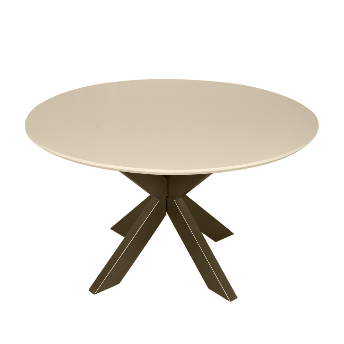 Table à manger Madison Bois de manguier Sable Ronde 130cm Starfurn
