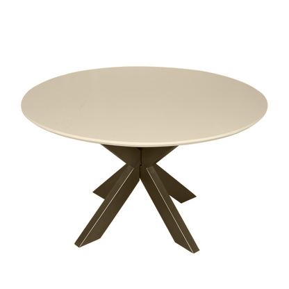 Table à manger Madison Bois de manguier Sable Ronde 130cm Starfurn