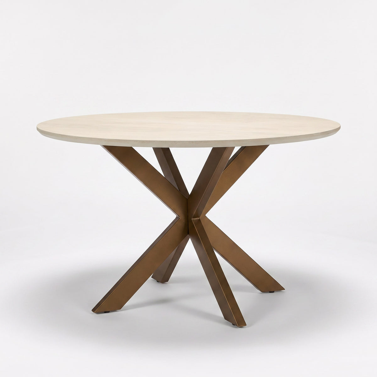 Table à manger Madison Bois de manguier Sable Ronde 150cm Starfurn