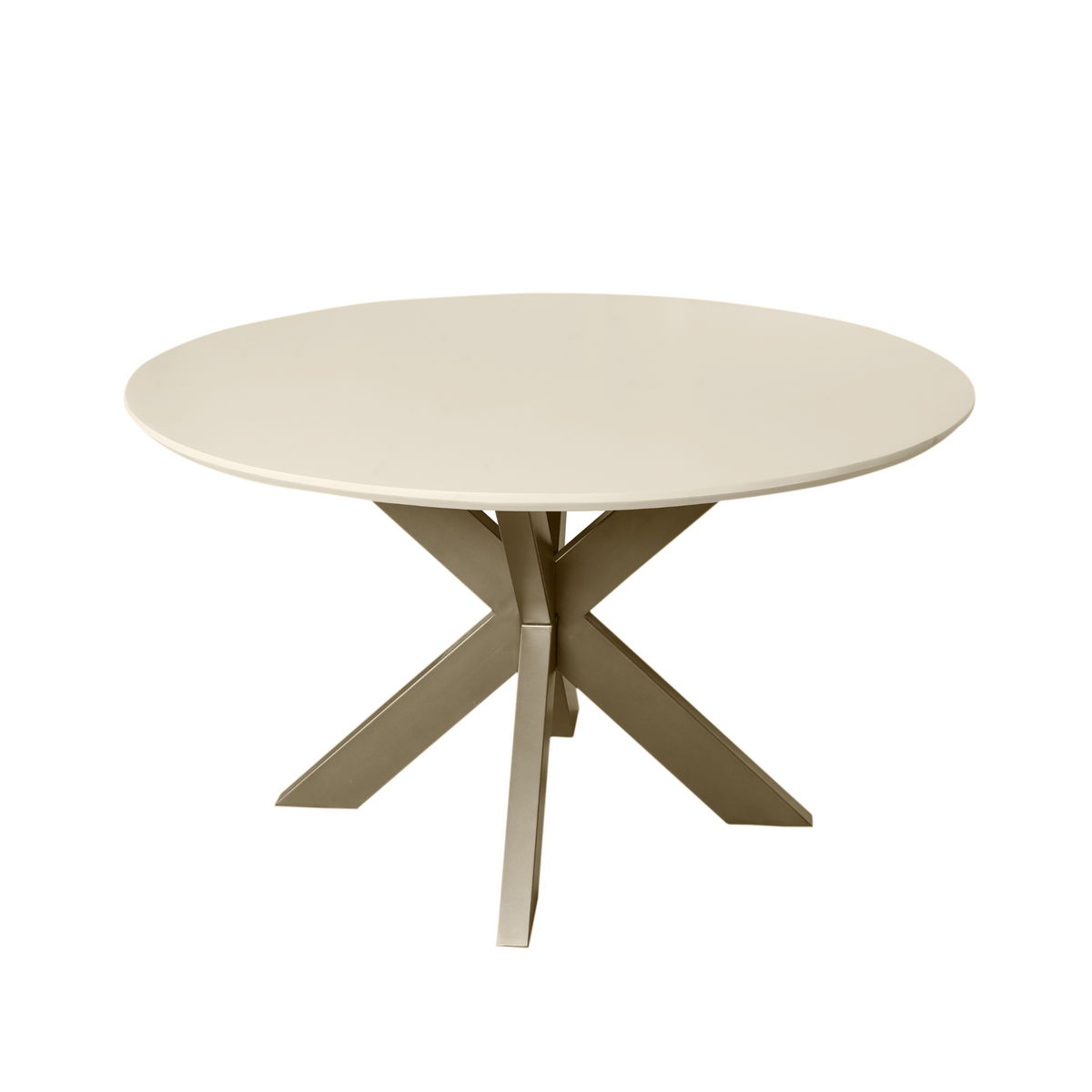 Table à manger Madison Bois de manguier Sable Ronde 110cm Starfurn