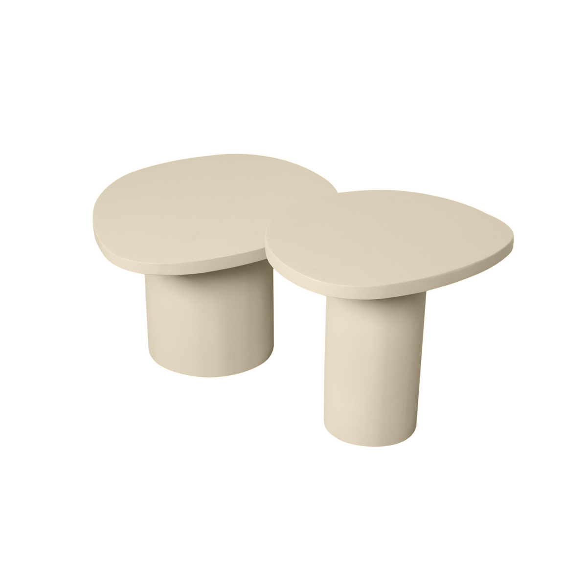 Tables basses Mirre Bois de manguier Sable Lot de 2 Starfurn