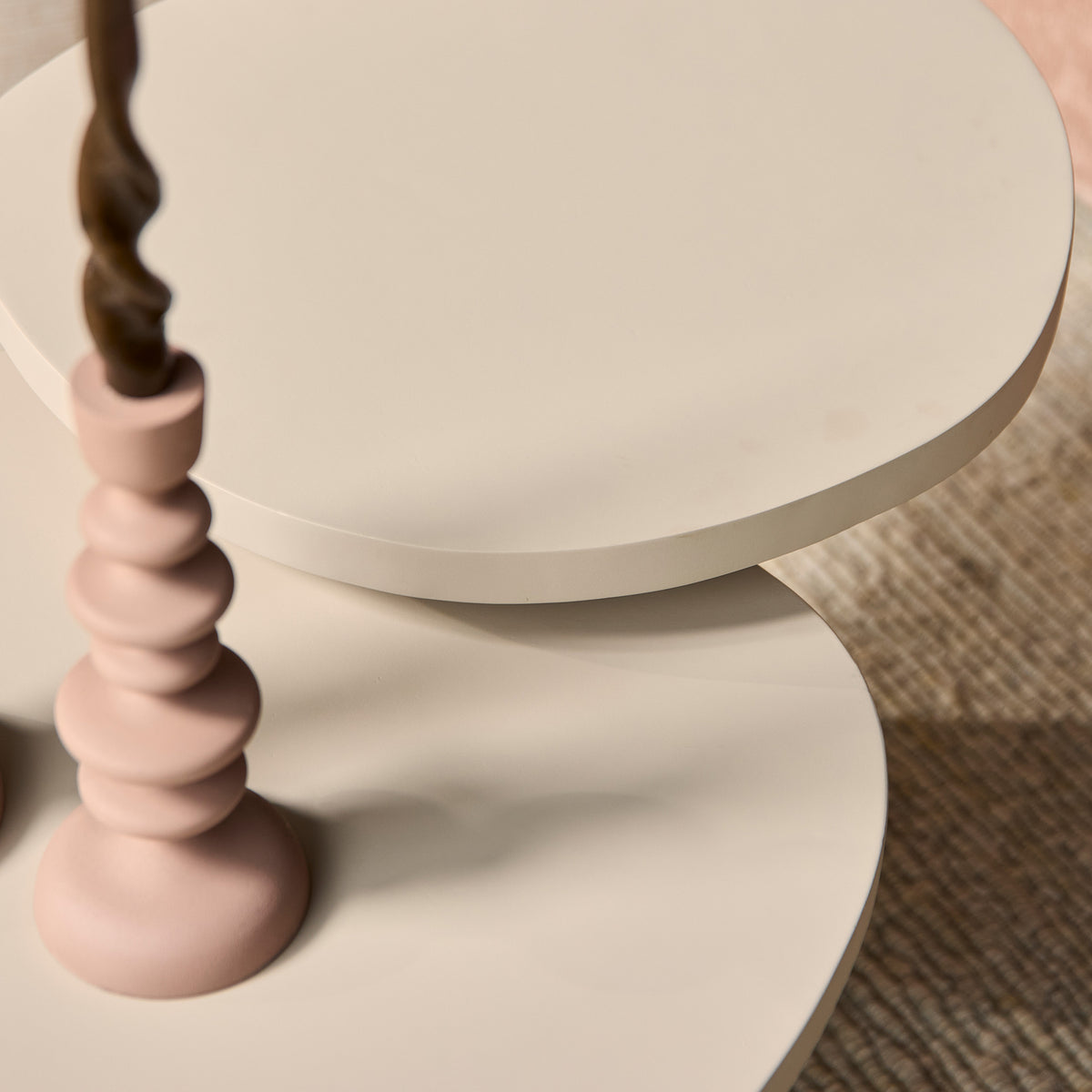 Tables basses Mirre Bois de manguier Sable Lot de 2 Starfurn