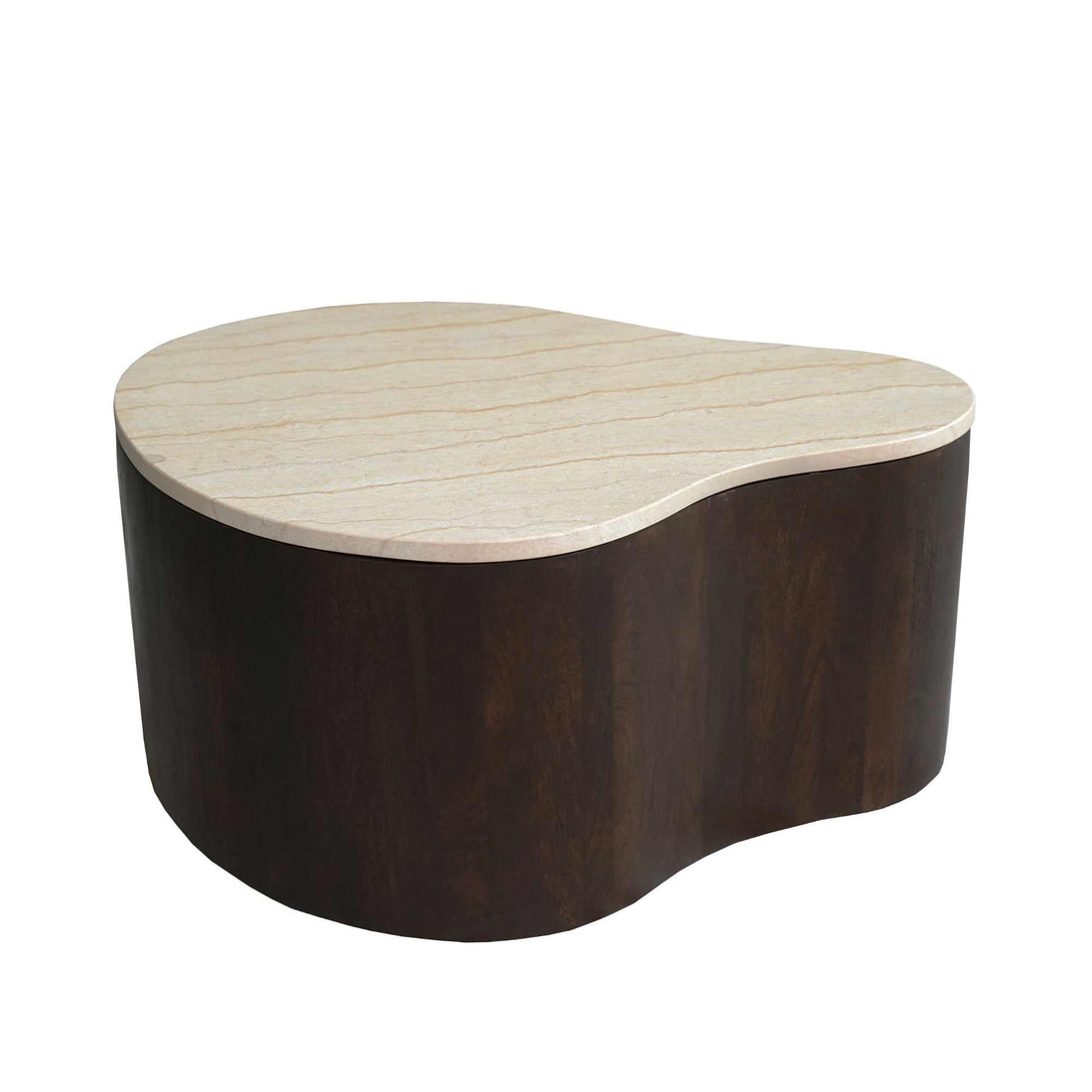 Table basse Lovi Bois de manguier Marron 77cm Starfurn