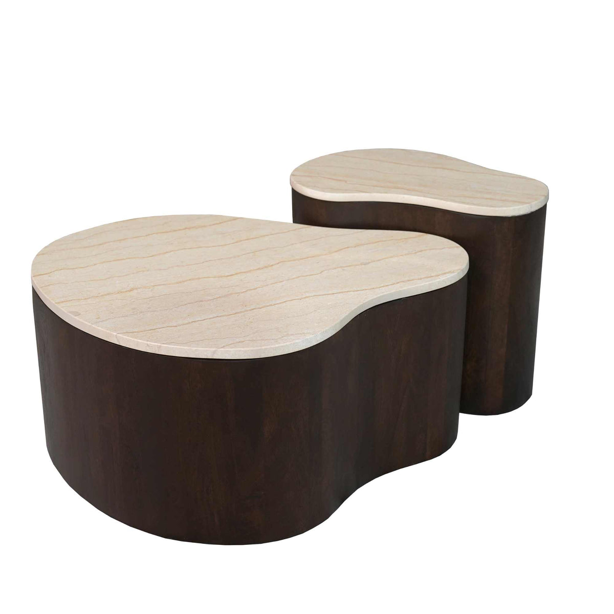 Table basse Lovi Bois de manguier Marron 77cm Starfurn