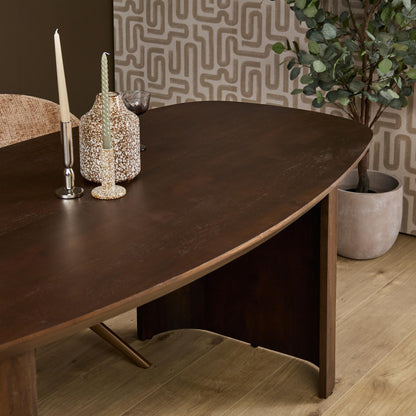 Table à manger Maré Bois de manguier Marron 240cm Starfurn