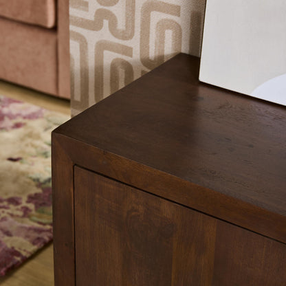 Buffet Bruxelles en bois de manguier marron, 3 portes, 150 cm Starfurn