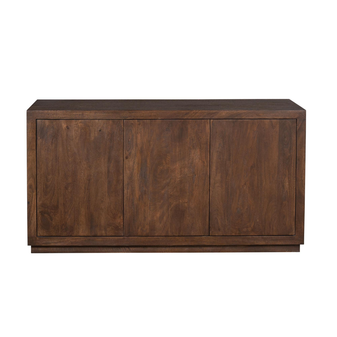 Buffet Bruxelles en bois de manguier marron, 3 portes, 150 cm Starfurn