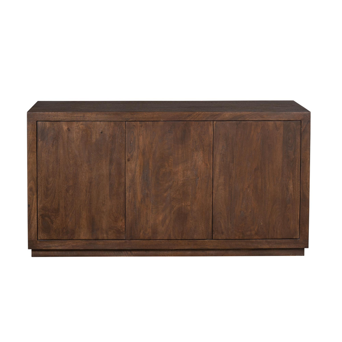 Buffet Bruxelles en bois de manguier marron, 3 portes, 150 cm Starfurn