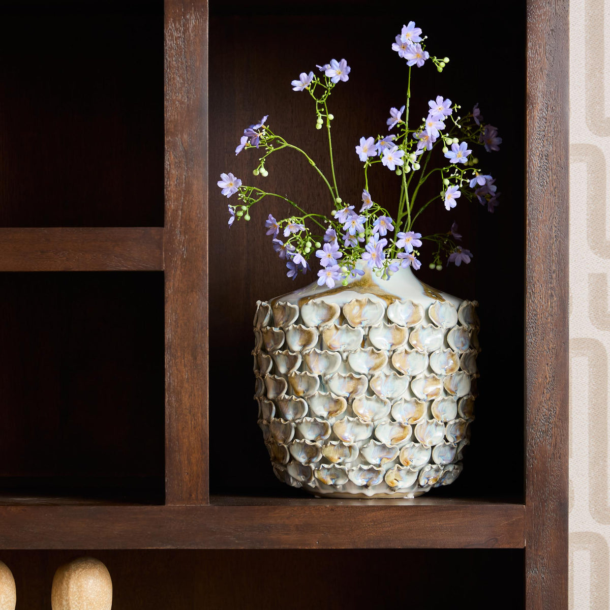 Vitrine Bruxelles Bois de manguier Marron 90cm Starfurn
