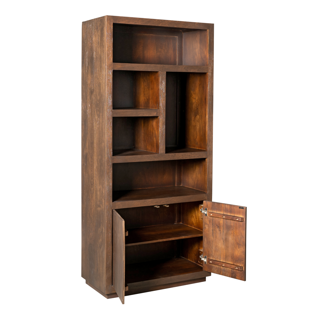 Vitrine Bruxelles Bois de manguier Marron 90cm Starfurn
