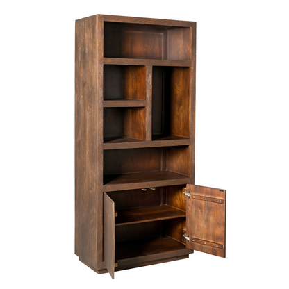 Vitrine Bruxelles Bois de manguier Marron 90cm Starfurn