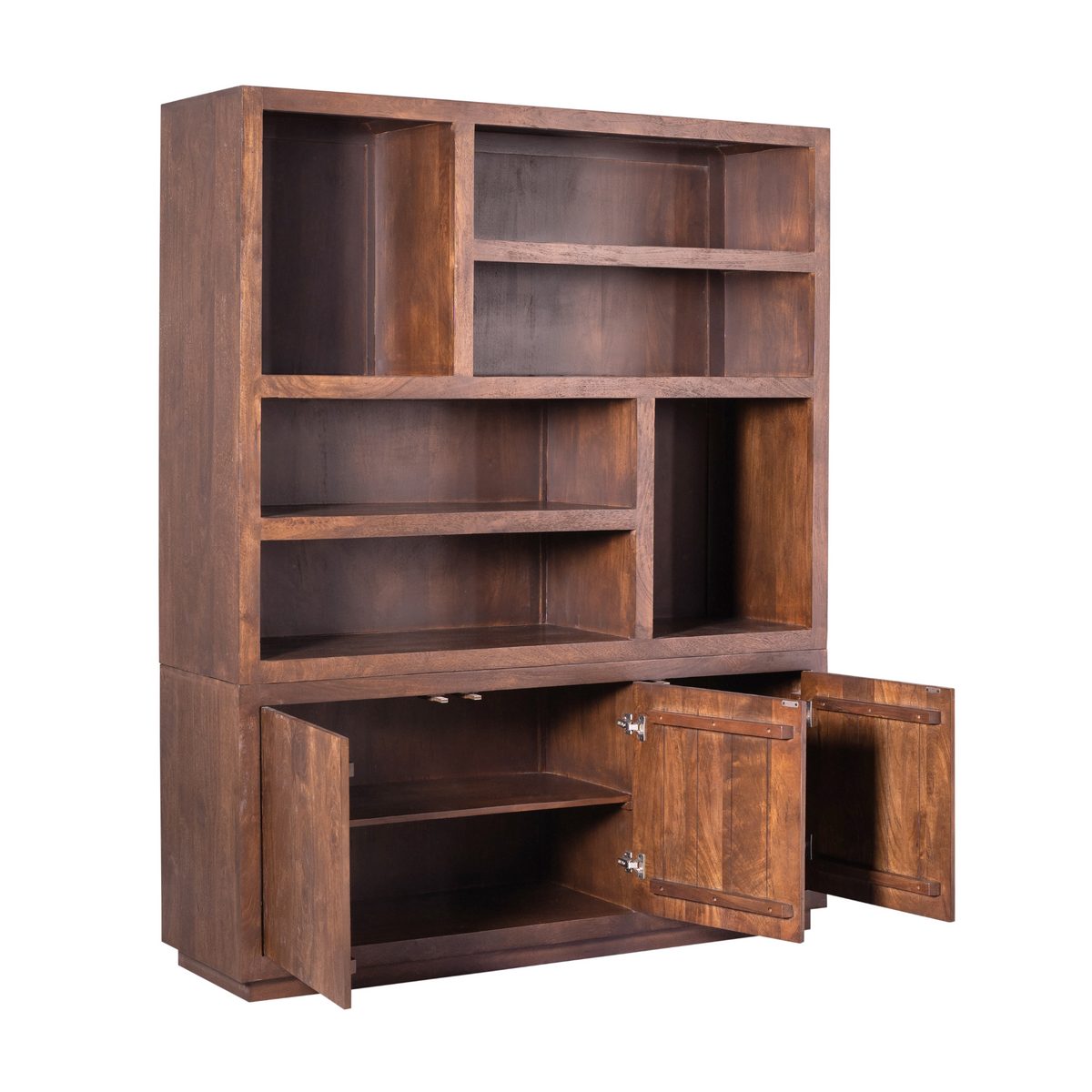 Vitrine Bruxelles Bois de manguier Marron 160cm Starfurn