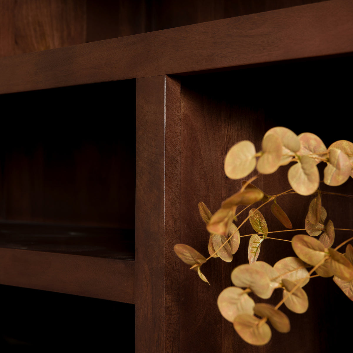 Vitrine Bruxelles Bois de manguier Marron 160cm Starfurn