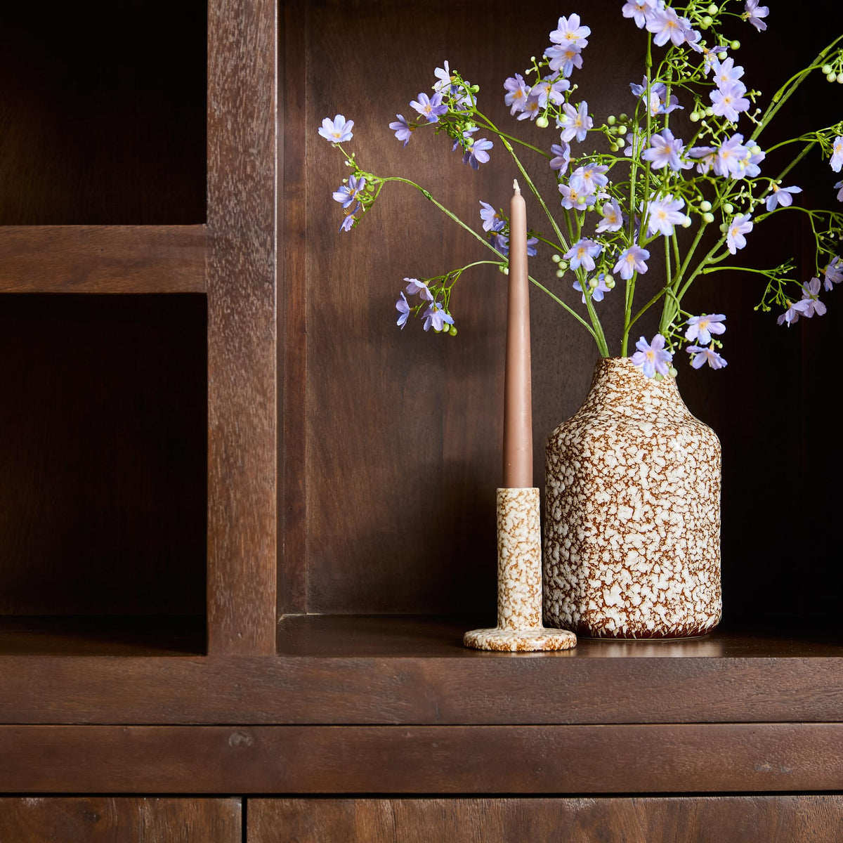 Vitrine Bruxelles Bois de manguier Marron 160cm Starfurn