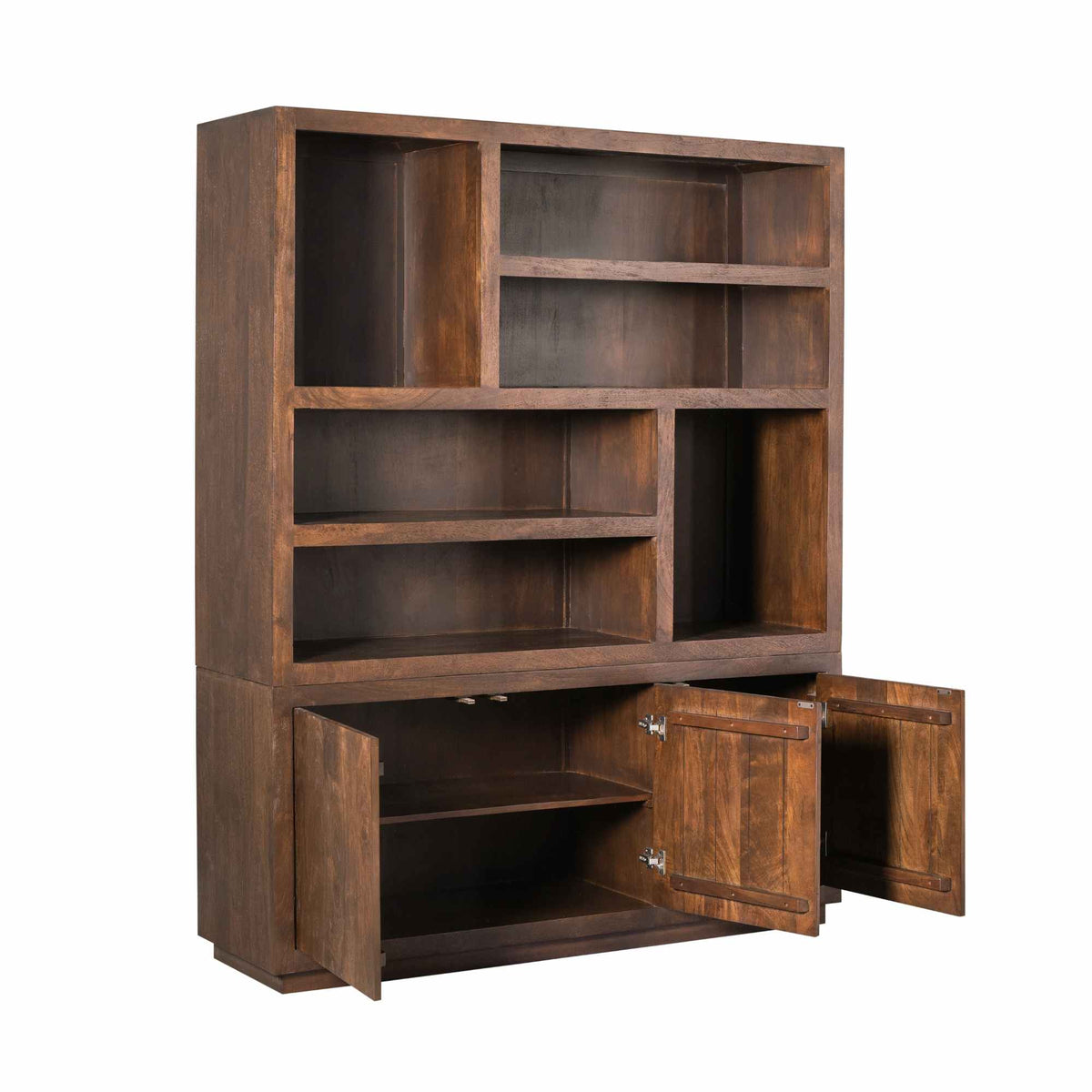 Vitrine Bruxelles Bois de manguier Marron 160cm Starfurn