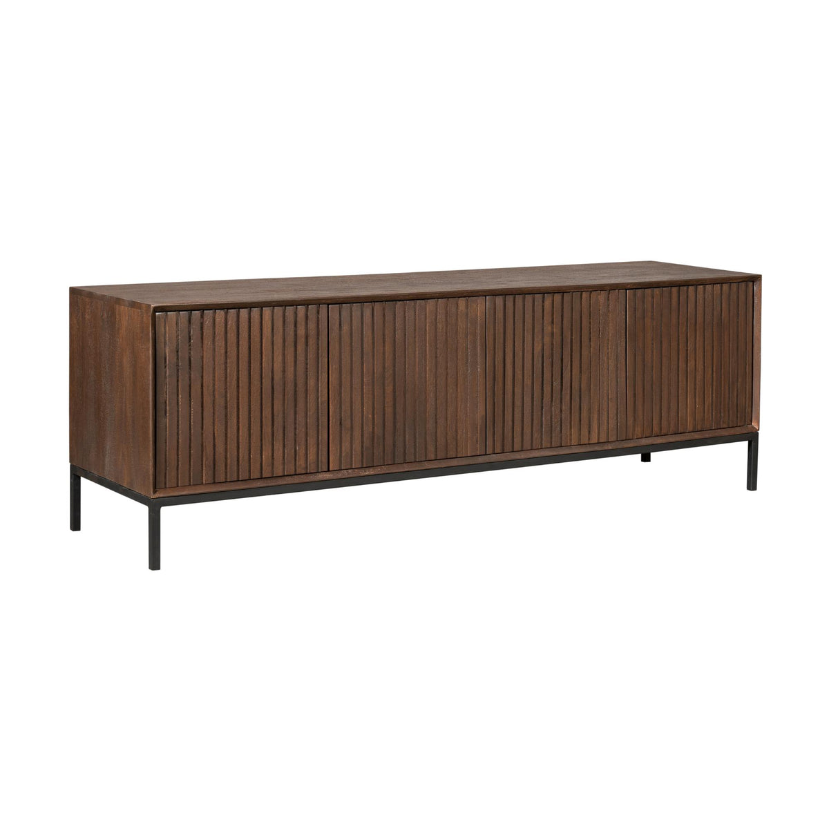 Meuble TV Madison Bois de Manguier Marron 165cm Starfurn