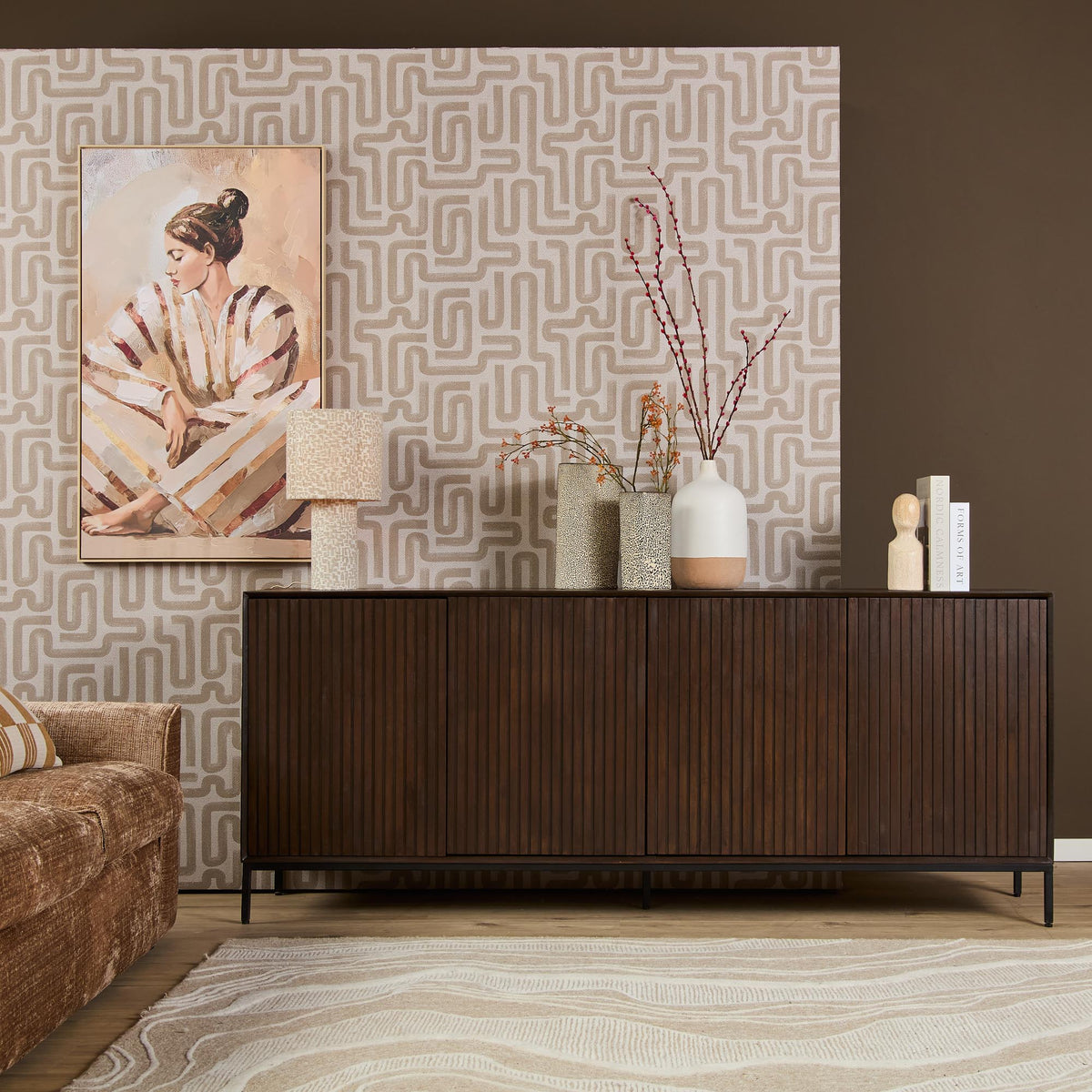 Buffet Madison Bois de manguier Marron 210cm Starfurn