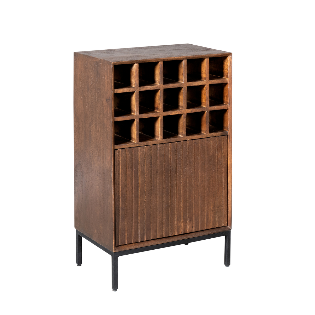 Cave à vin Madison Bois de manguier Marron 55cm Starfurn