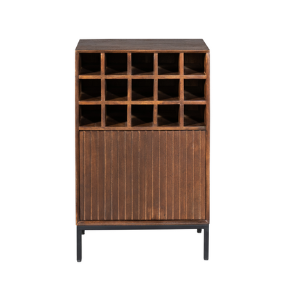 Cave à vin Madison Bois de manguier Marron 55cm Starfurn