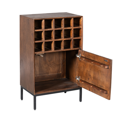 Cave à vin Madison Bois de manguier Marron 55cm Starfurn
