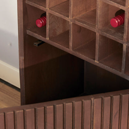 Cave à vin Madison Bois de manguier Marron 55cm Starfurn