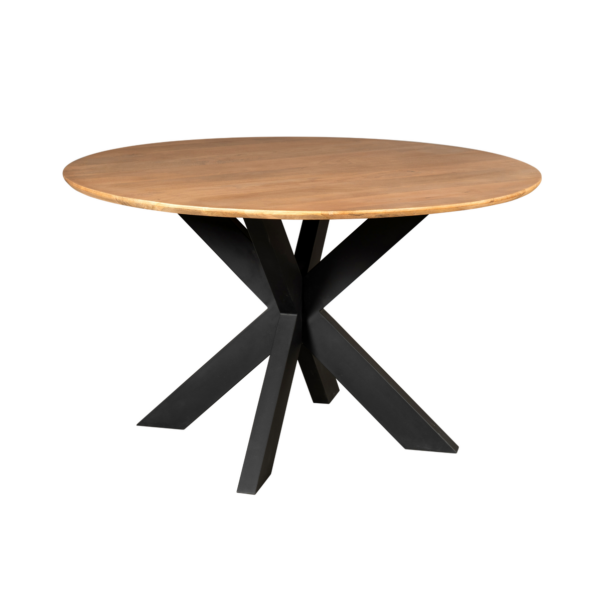 Table à manger Madison Bois de manguier Naturel Ronde 110cm Starfurn