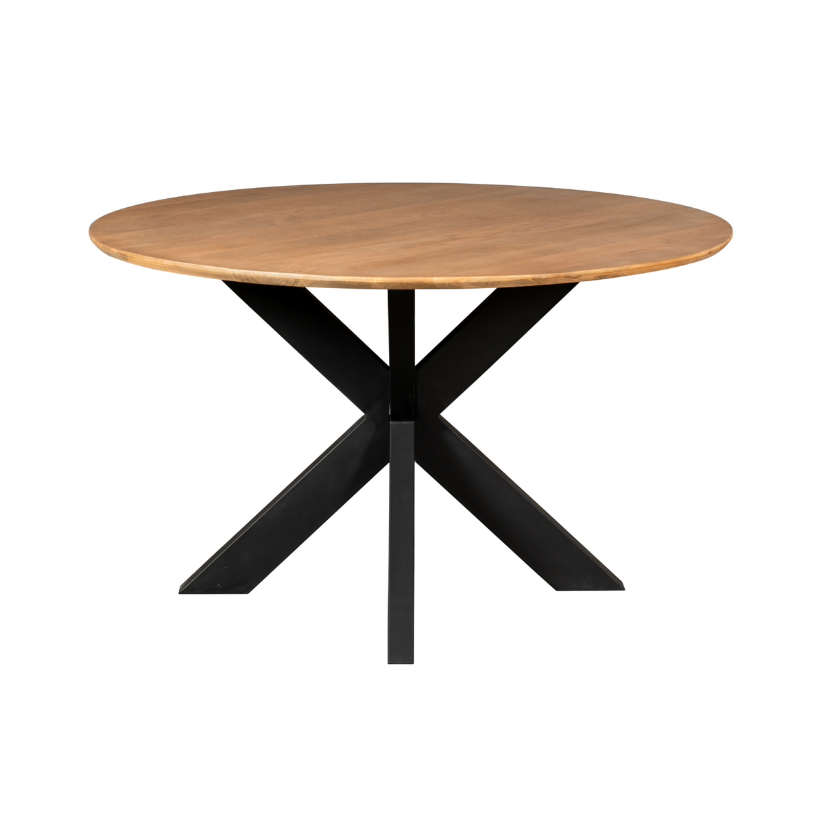 Table à manger Madison Bois de manguier Naturel Ronde 110cm Starfurn