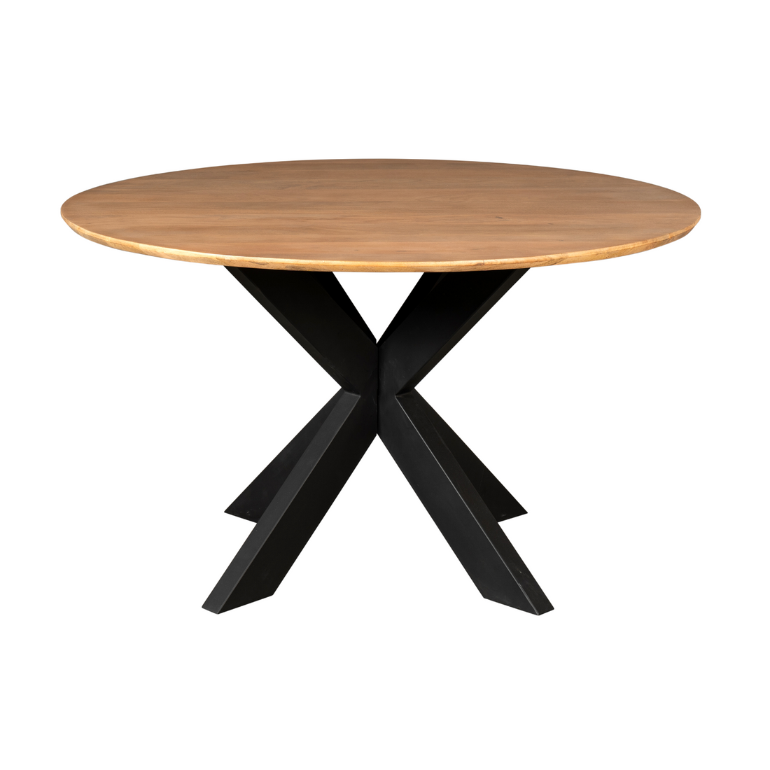 Table à manger Madison Bois de manguier Naturel Ronde 130cm Starfurn
