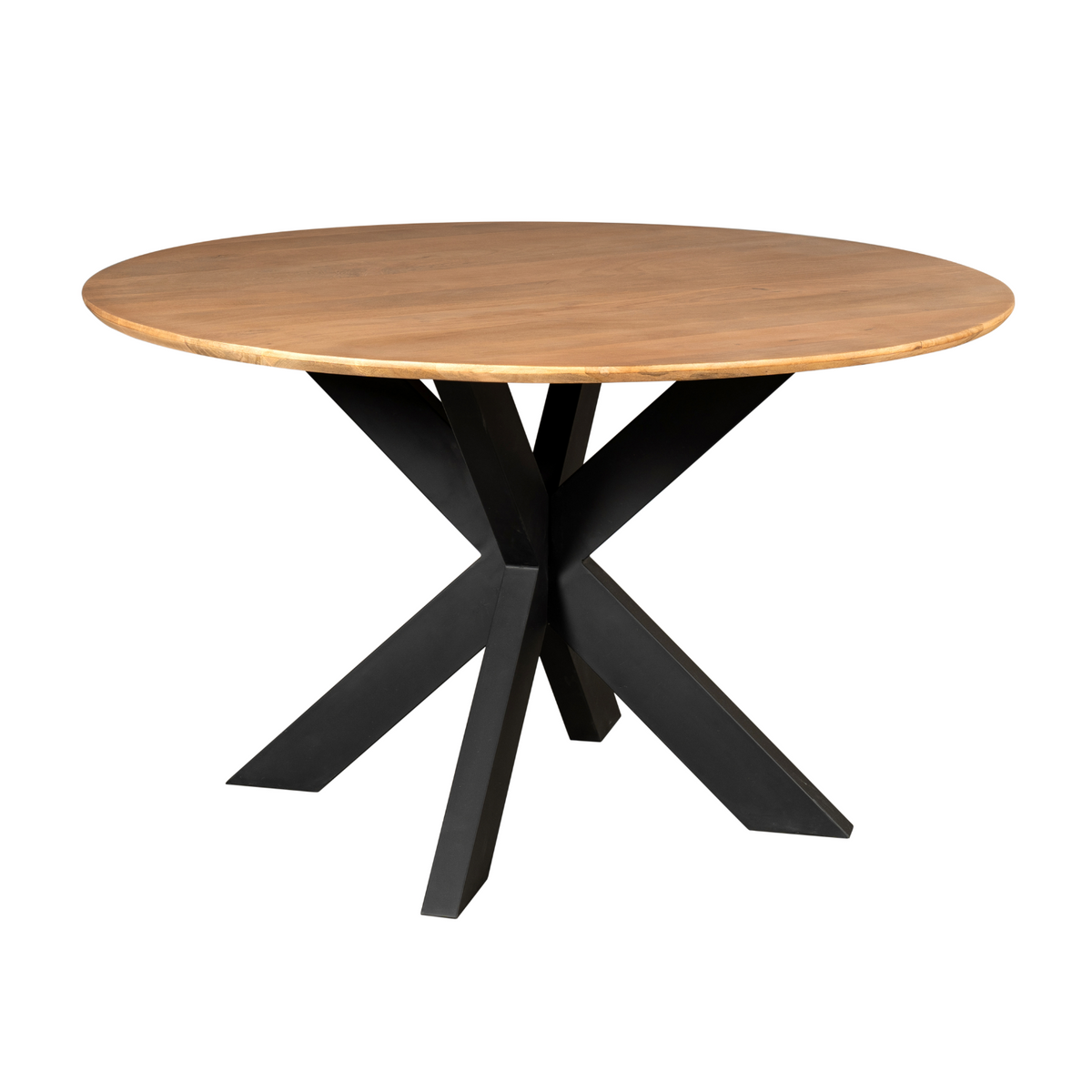 Table à manger Madison Bois de manguier Naturel Ronde 150cm Starfurn
