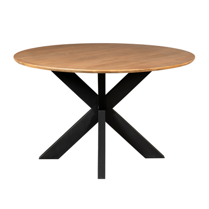 Table à manger Madison Bois de manguier Naturel Ronde 150cm Starfurn
