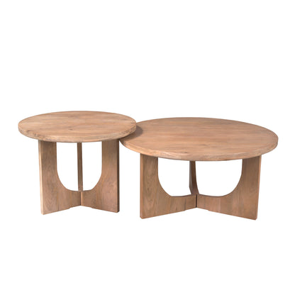 Table basse Guus Bois de manguier Naturel 80cm Starfurn