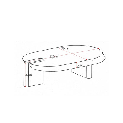 Table basse Rava en bois de manguier marron 125 cm Starfurn