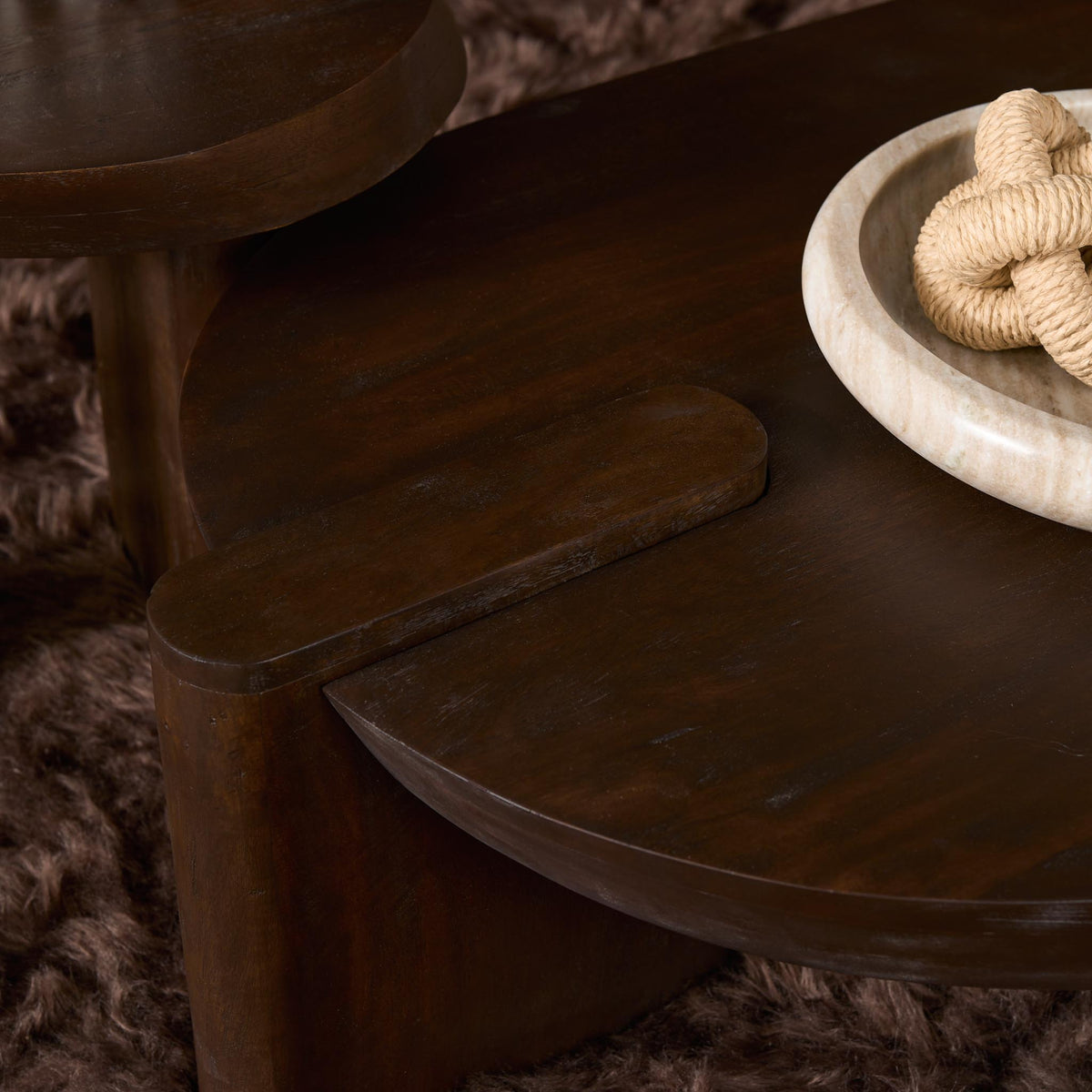 Table basse Rava en bois de manguier marron 125 cm Starfurn