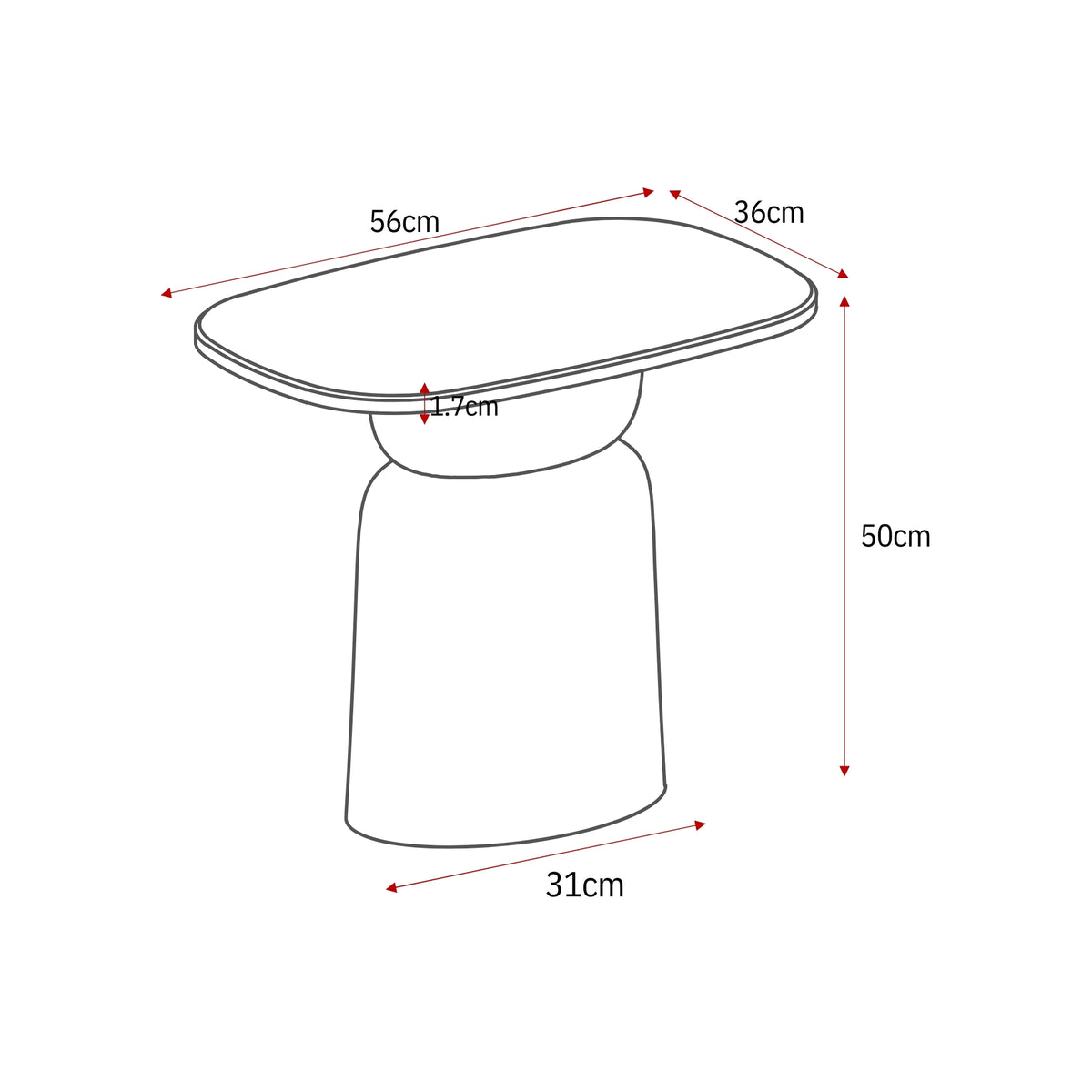 Table basse Nuvé Botticino Marbre Naturel 100cm Starfurn