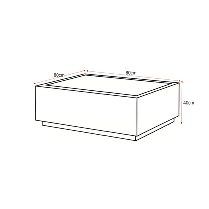 Table basse Nuvé Botticino Marbre Naturel 100cm Starfurn