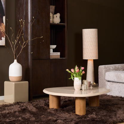 Table basse Nuvé Botticino Marbre Naturel 100cm Starfurn