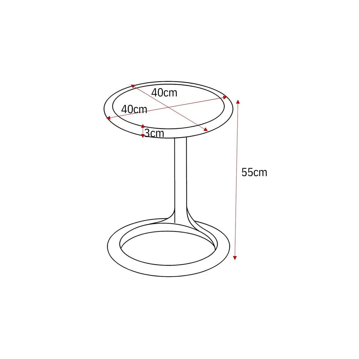 Table basse Elias blanche 60 cm Starfurn