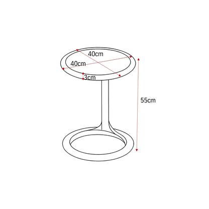 Table basse Elias blanche 60 cm Starfurn