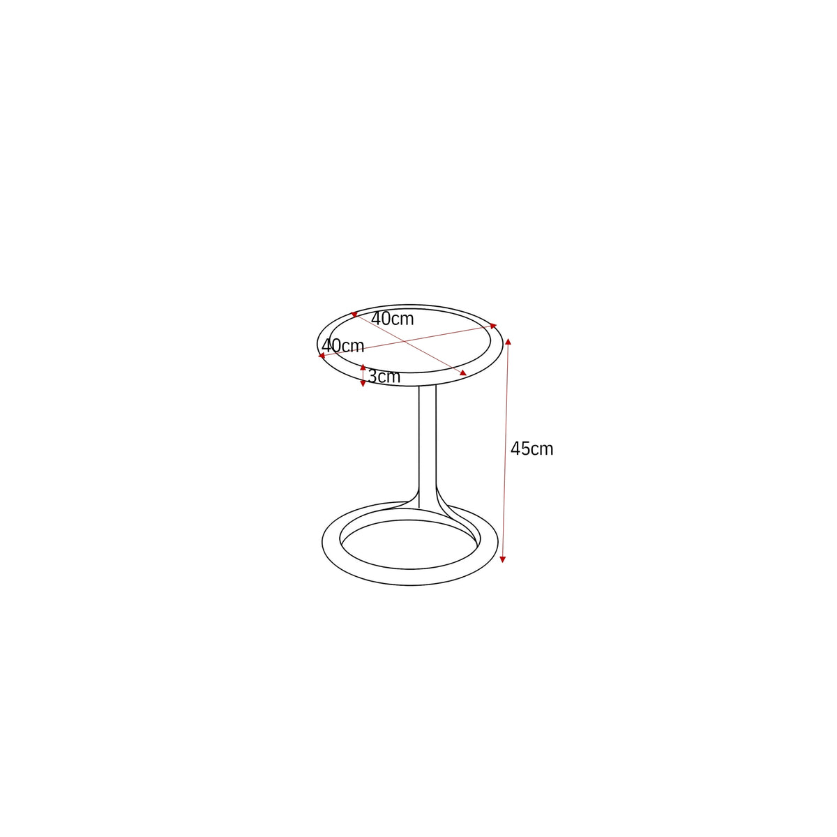 Table basse Elias blanche 60 cm Starfurn