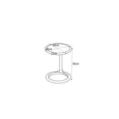 Table basse Elias blanche 60 cm Starfurn